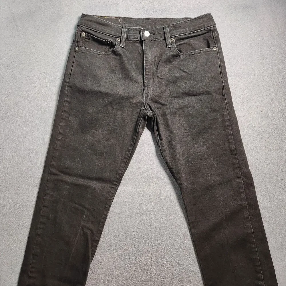 Levi's 502 Irregular Jeans Men 32X32 (31X29) Black Tapered Leg